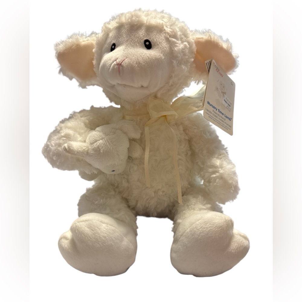 Baby Gund Nursery Time Talking Lamb Plush Stuffed Toy Classic Nursery Rhymes NWT